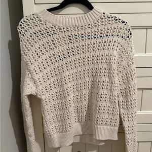 Universal Thread Cream Open-Knit Sweater